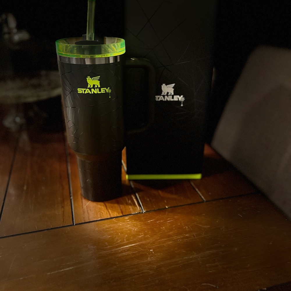 Sold out - Halloween Stanley Black Tumbler with Green Accents